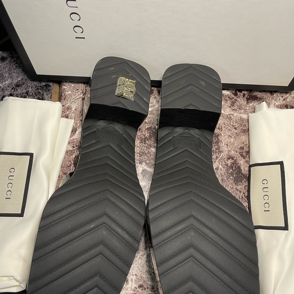 GUCCI 60mm Slide Sandal Black Rubber - Picture 3 of 10